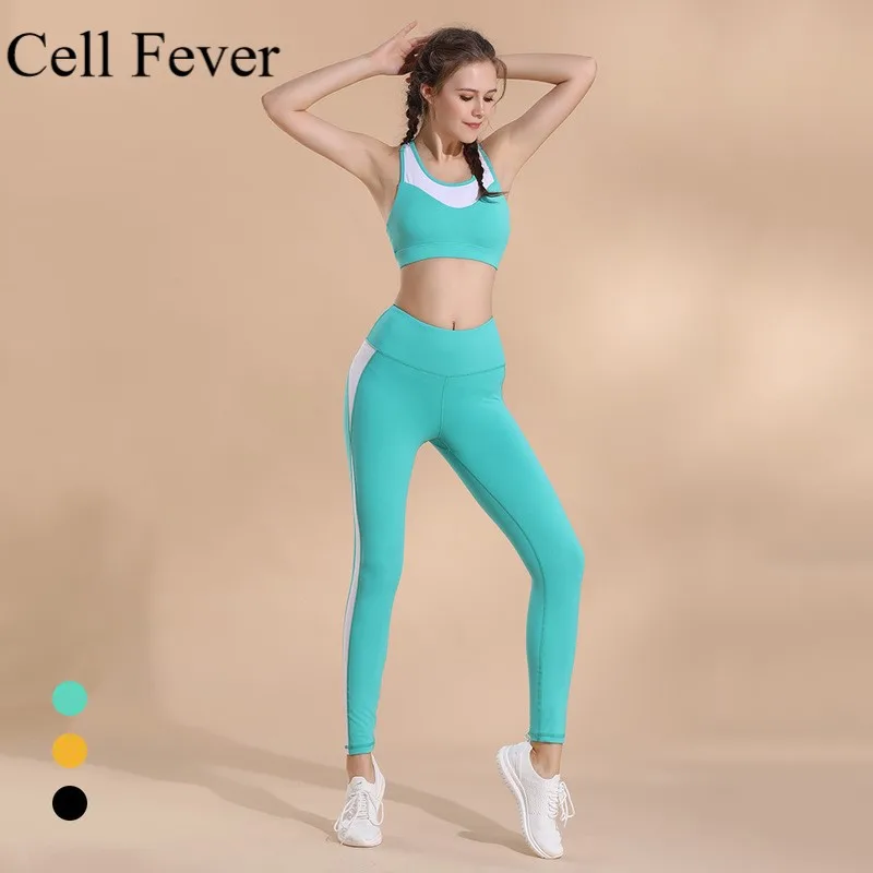 

Sport Sets For Women Yoga Gym Quick Dry Clothing Leggings Bra Workout 2 Piece Sport Suit Fitness Activewear Ropa Deportiva Mujer