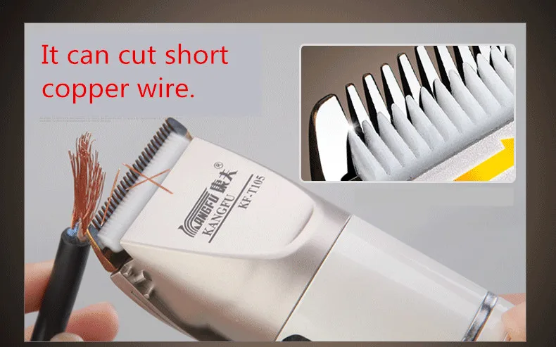 Aparador de Pêlos Bateria de Lítio Exibição de Energia Novo Clipper Recarregável Fine-tuning Carga Rápida Lâmina Cerâmica 100-240 v 2200 Mah 6 Novo aparador de pêlos clipper bateria de
