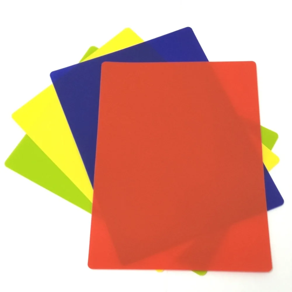 Free Shipping S 4 Color coded New Pp Flexible Cutting Boards 380mm