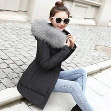 Fake fur collar Parka down cotton jacket Winter Jacket Women thick Snow Wear Coat Lady Clothing Female Jackets Parkas