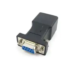 Новый RJ45 для RS232, DB9 9-контактный последовательный Порты и разъёмы женский RJ45 женский Cat5e/6 Ethernet