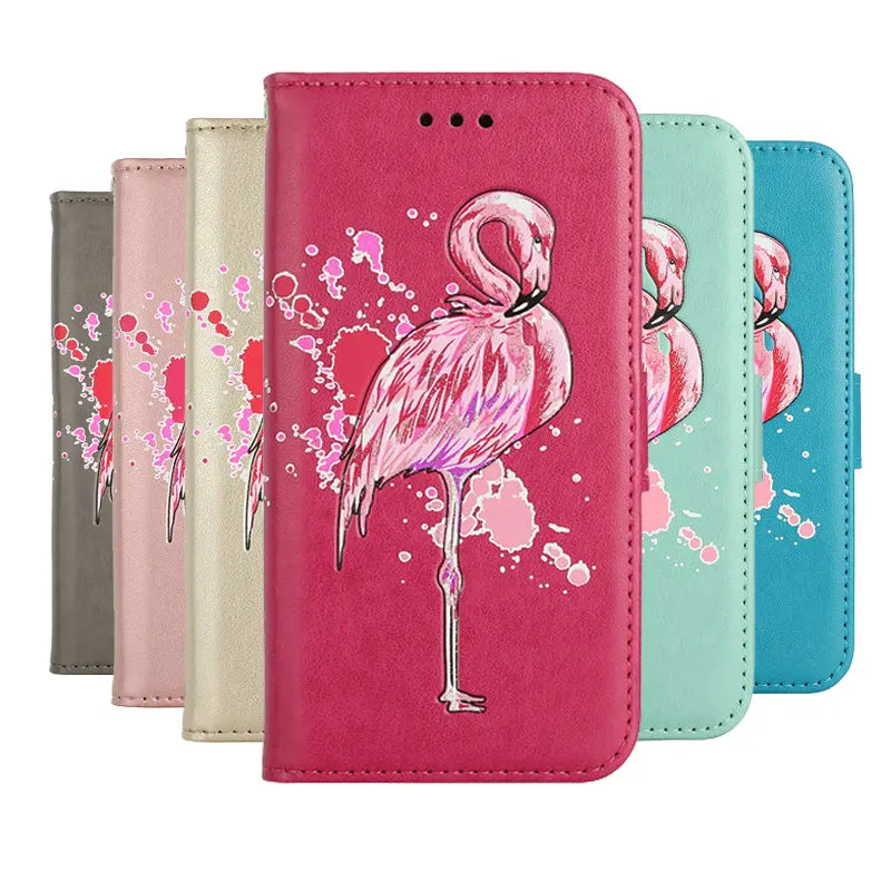 

Flamingo Leather Flip Case for Coque Samsung J330 Case Funda Samsung Galaxy J3 2017 Case Wallet Stand for Samsung J3 Cases 5.0''