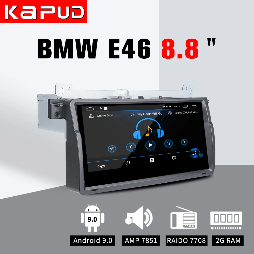 Cheap Kapud  Original Car Multimedia Player 8.8 No DVD Stereo System GPS  Wifi BT SWC Quad Core for BMW E46/M3/Rover 75/MG ZT/3 Series 3