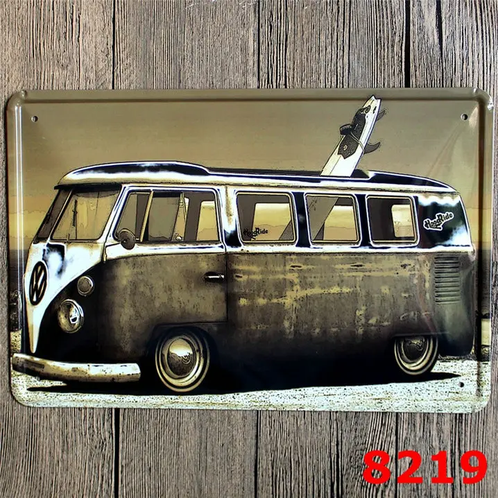 20x30 см знаменитый автомобильный бренд автобус винтажные металлические вывески настенные художественные украшения Бар Паб Дом Кафе-гараж живопись Ретро табличка YN043 - Цвет: YG440