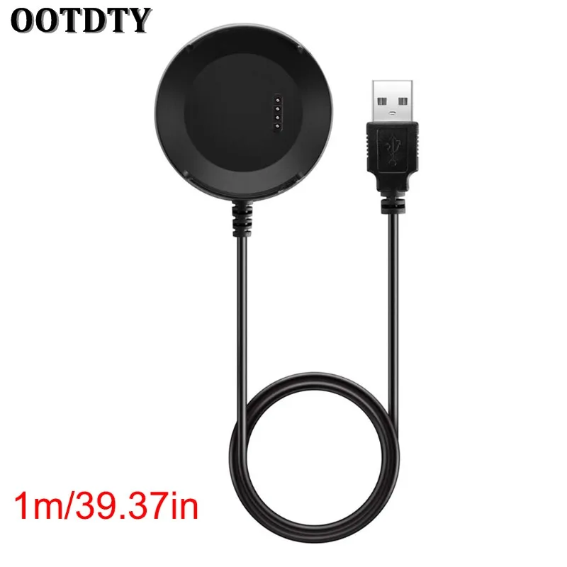 OOTDTY Высокое качество 1 м кабель USB данных Зарядка Клип Зарядная база для zte кварцевые ZW10 Смарт-часы