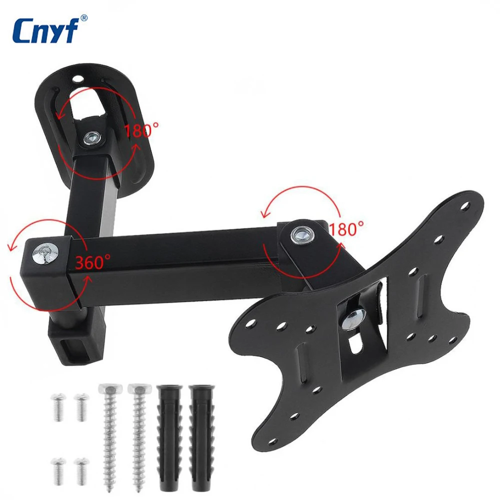 2017 HOT 14 ~ 27 Inch LCD LED TV Wall Mount Bracket Universal Rotated Holder for Flat Panel TV