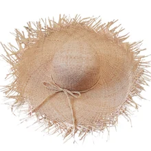 Пляжная Шляпа, летние женские повседневные солнцезащитные кепки, шляпы с широкими полями, соломенная одноцветная Складная пляжная шляпа для морского отдыха, защита от солнца