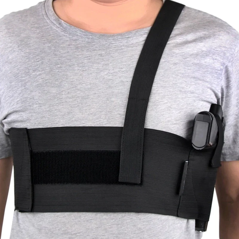 

Durable and Flexible Tactical Adjustable Belly Band Waist Pistol Gun Holster Belt GirdleNew