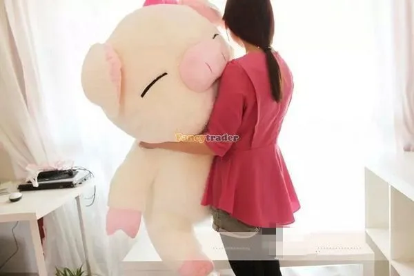 Fancytrader 43'' 110cm Huge Lovely Stuffed Cute Plush Soft Pig, Free Shipping FT50385 (4)