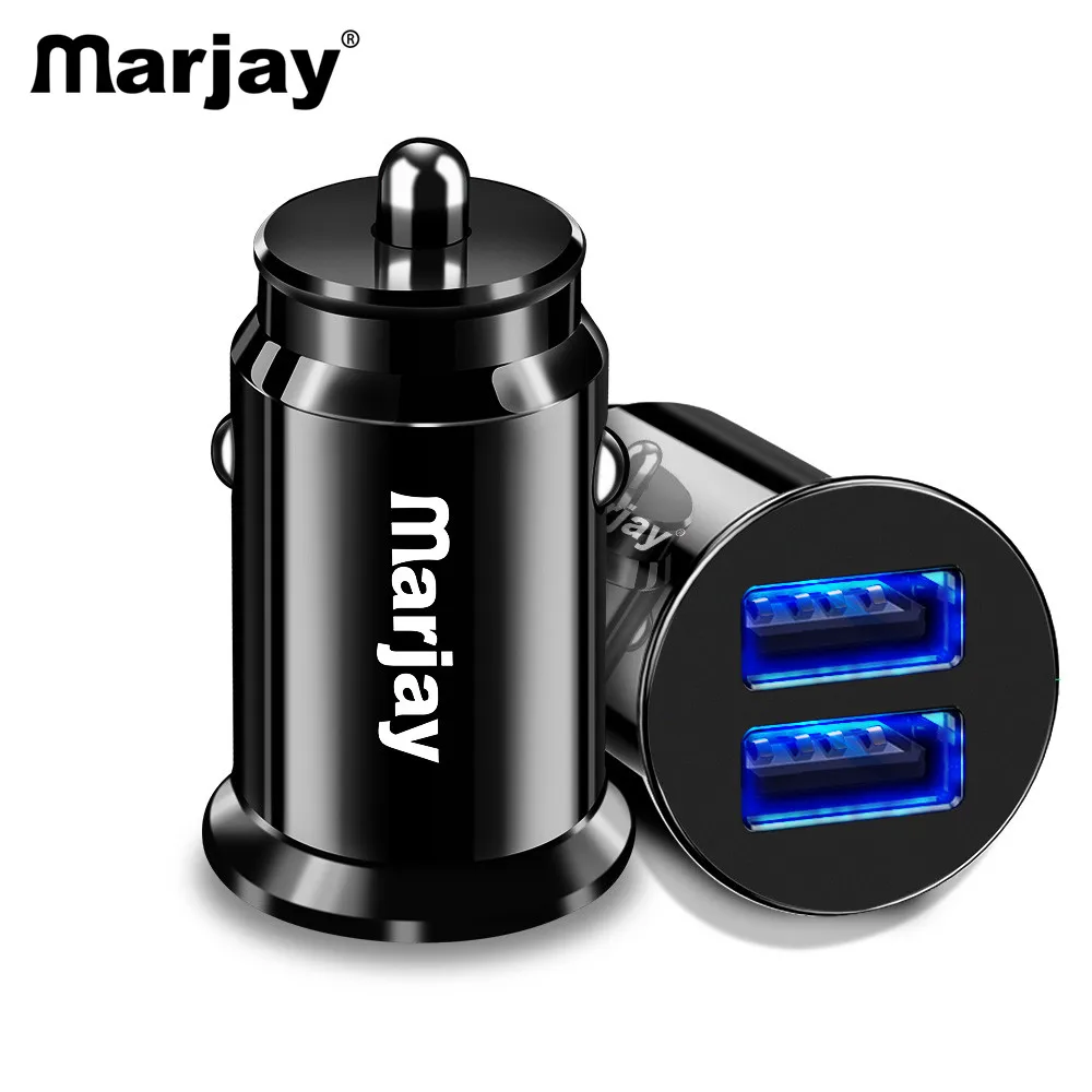 

Marjay 3.4A LED Dual USB Car Charger Adapte Car-charger For iPhone 7 X 6s Samsung S9 Xiaomi mi9 Tablet Mobile Phone Car Chargers