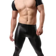 Сексуальное белье из ПУ большой размер латекс для мужчин кожа экзотическая майка Одежда для ночного клуба Топ майки модное латексное нижнее белье полюс танец мужские