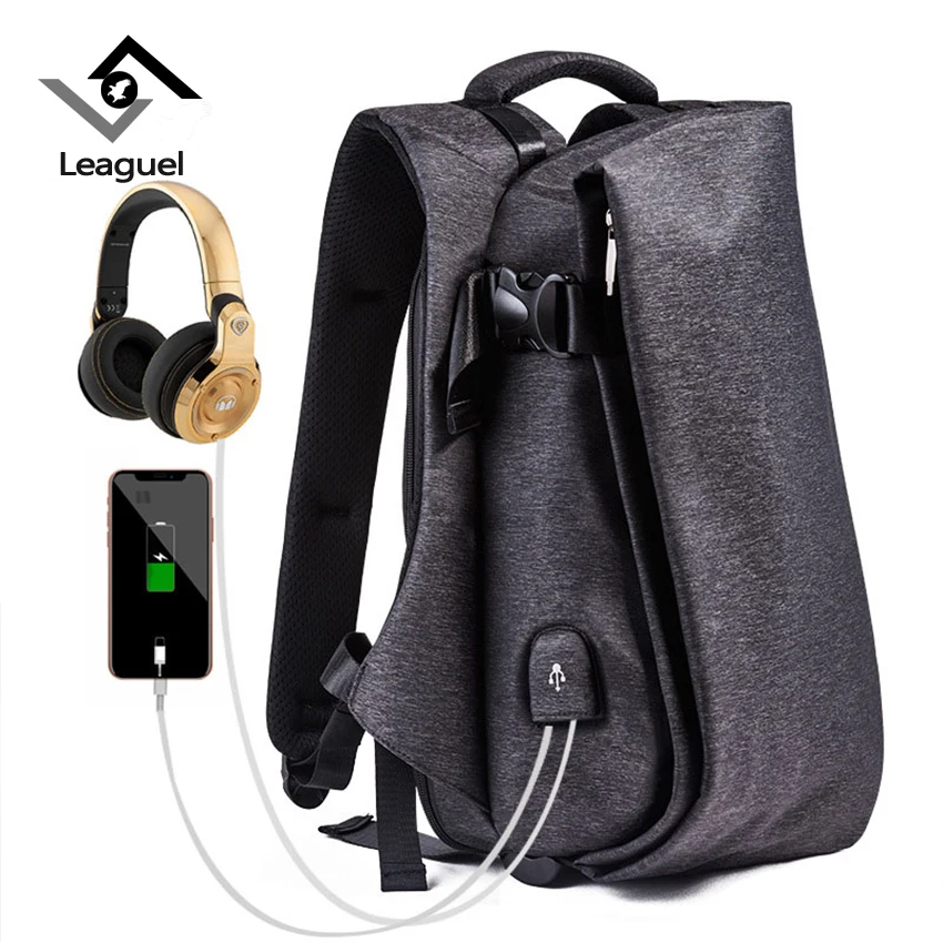 

Leaguel Backpack Men Laptop Charging teenager School bag Fashion Large capacity Backpacks Travel bag Rucksack bookbags
