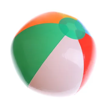 

Rainbow-Color Inflatable Beach Ball Sea Swimming Pool Water Play Ball Children Rubber Educational Soft Inflatable Toys 25cm