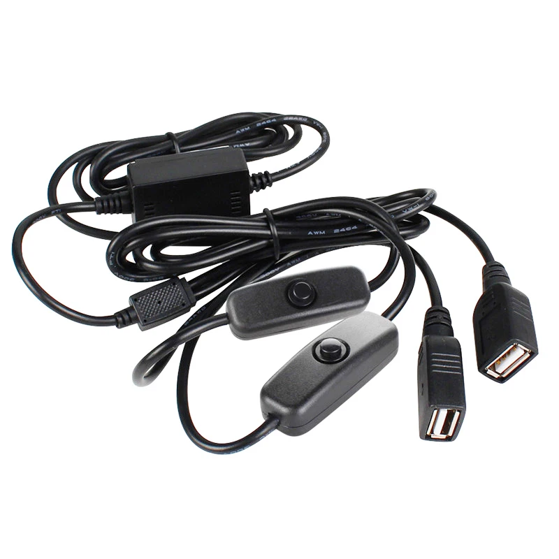 Автомобильный кабель питания зарядное устройство с двумя USB разъемами 12 В 5 3 А 15