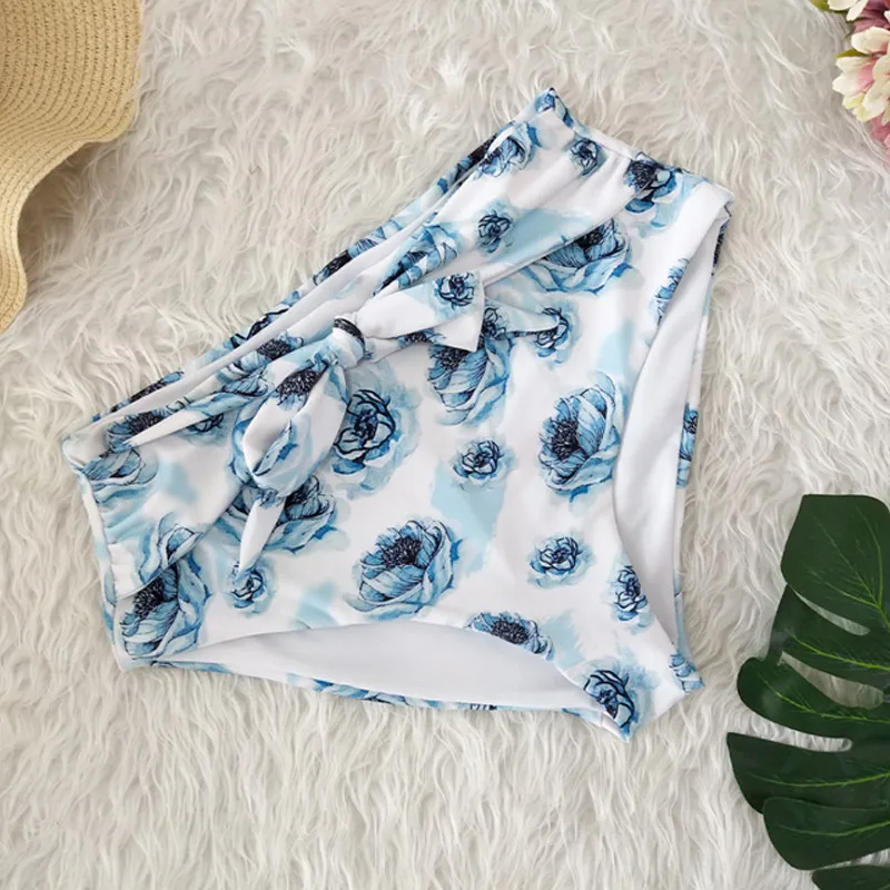High Waist Panties For Women Bottoms Two Piece Separate Women Swimsuit Shorts Solid Bathing Suit Underwear Women Beach Swim Pant