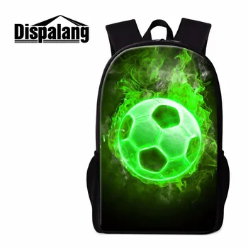 

Dispalang pretty school backpack for teens Peculiar book bags for boys girls Customized bag for child print footballs pattern