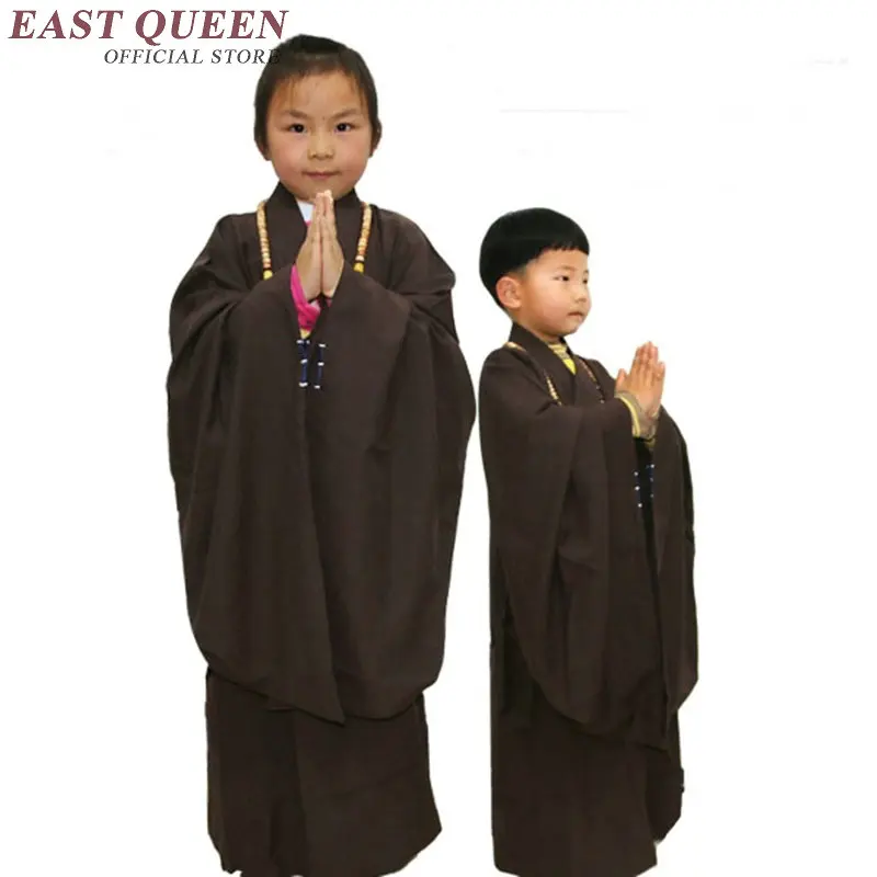 Buddhist monk robes for kids shaolin monk clothing for children shaolin robes child buddhist costume boys girls AA968
