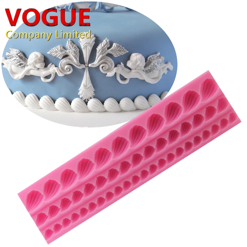 Lace Border Icing Mold Fondant Silicone Molds Wedding Cake Mould