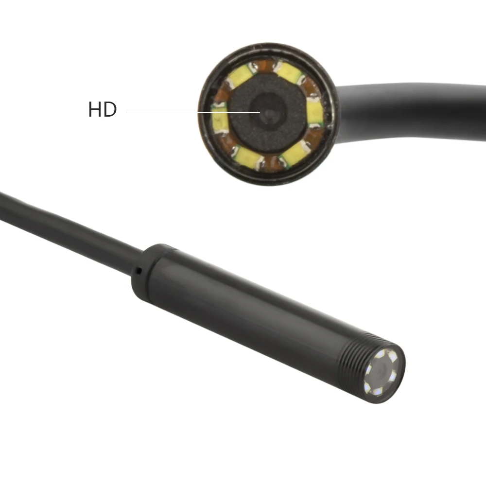 Android Phone Inspection Camera 7MM 1M 2M 5M lens Endoscope inspection Pipe IP68 Waterproof 480P HD micro USB Snake Camera