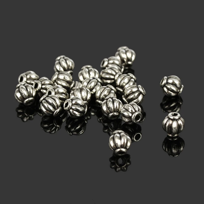 Wholesale 100pcs Tibetan Silver Charms Spacer Beads Jewelry Findings Making DIY