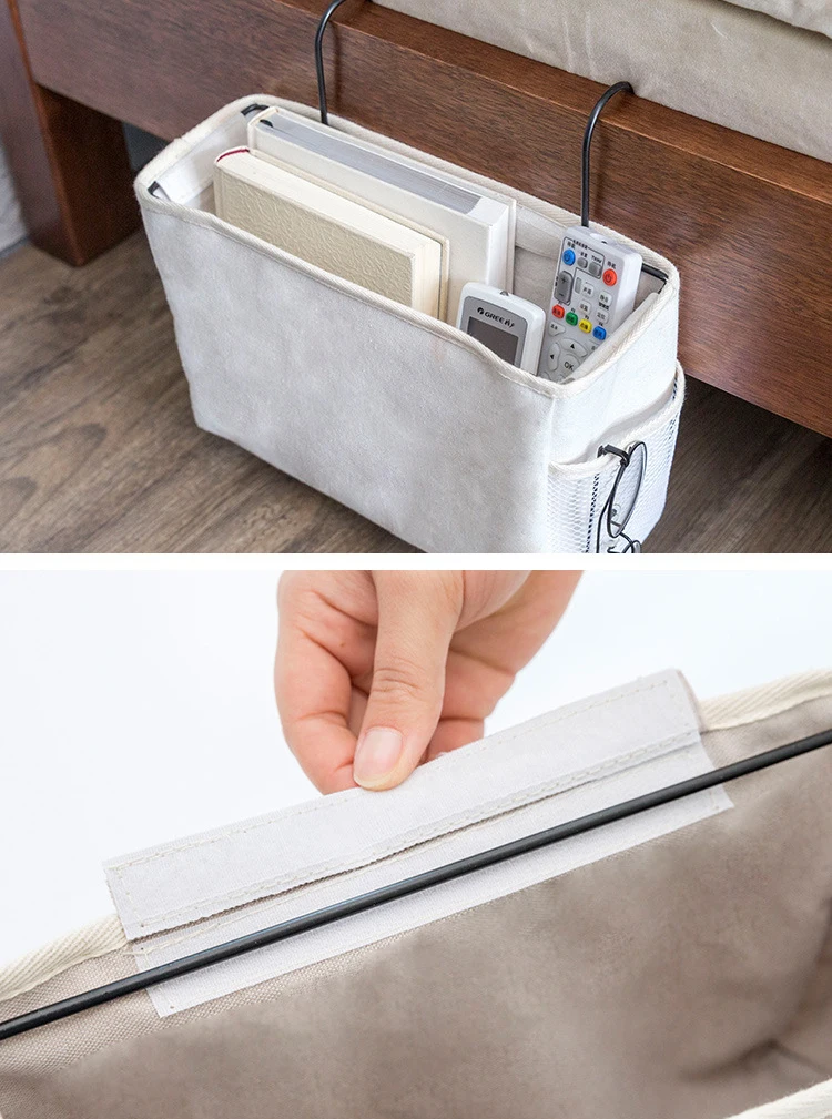 Canvas-Hanging-Organizer-Hotel-Dormitory-Bed-Sofa-Side-Storage-Bag-Home-Office-Desk-Table-Small-Stuff-Holder-Organiser-Basket-09