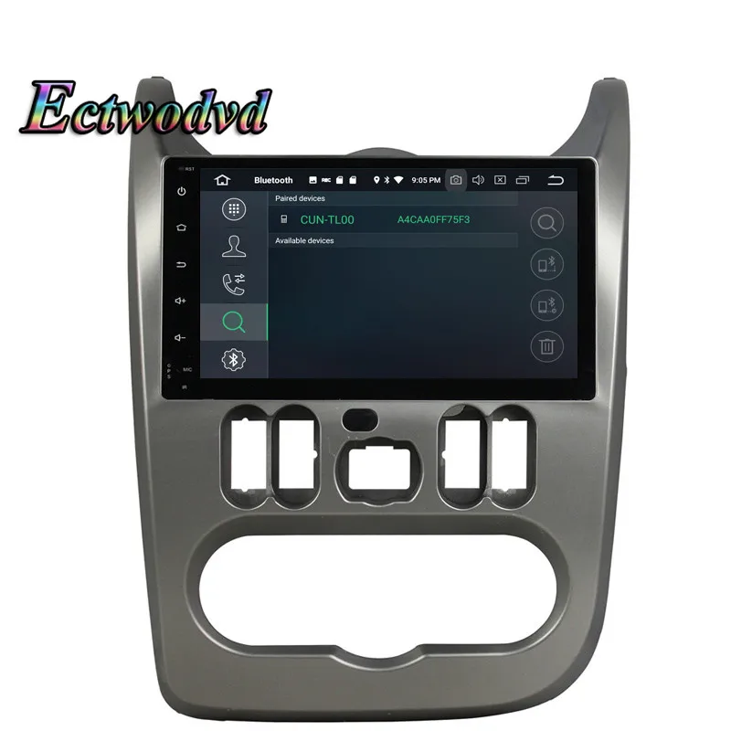 Perfect Ectwodvd Octa Core 4G RAM 64G ROM Android 9.0 Car Multimedia DVD Player GPS HeadUnit For Renault Logan/Sandero/Duster 2015 2016 9