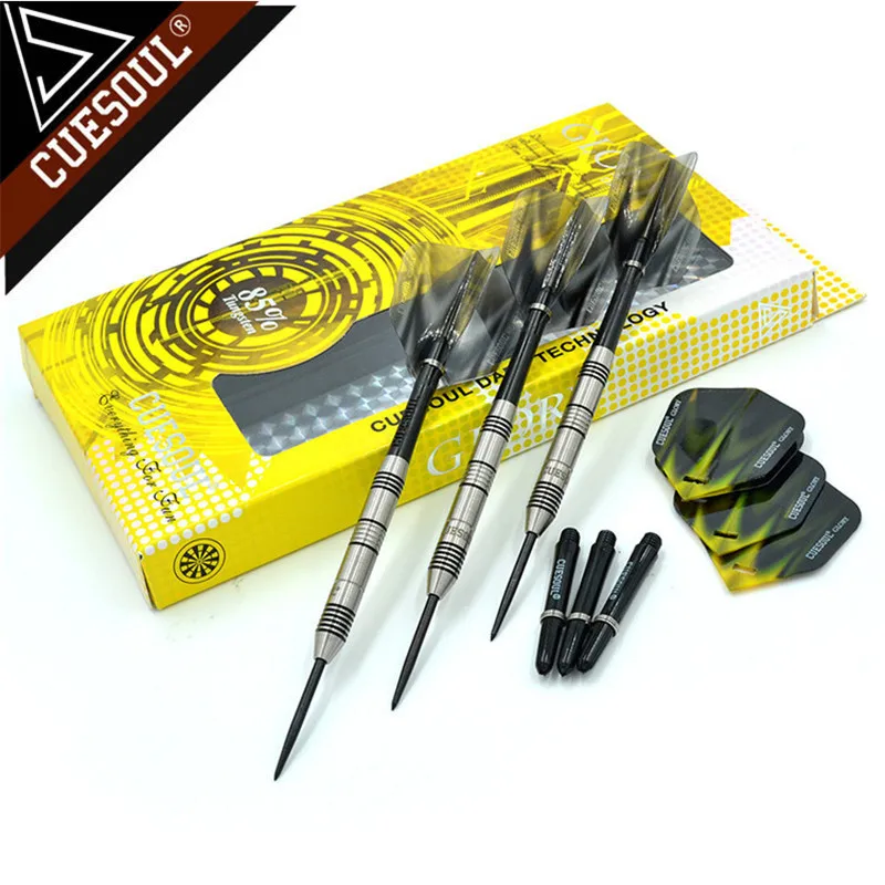 

CUESOUL Glory Series 24/26/28g Professional 85% Tungsten Steel Tip Darts 145mm With Nylon Dart Shafts CSGL-N2212