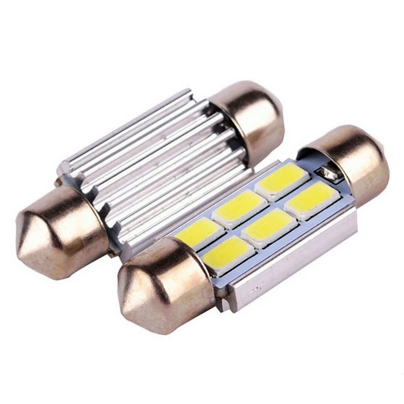 31 мм 36 39 C5W Canbus лампа головного света 6 SMD 5630 5730 светодиодсветодиодный без ошибок