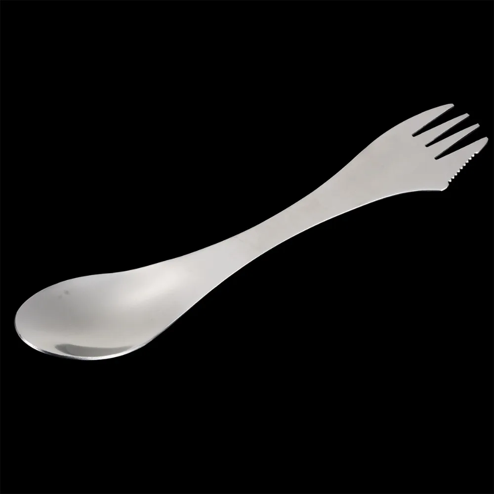 1 шт. 3в1 нержавеющая сталь Spork ложка нож вилка Посуда для наружного кемпинга пикника кухонный инструмент MAYITR