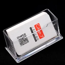 Hot Sale Business Card Holders Practical Precision Fine Clear Plastic Desktop Display Stands Note Holders Box Wholesale ODF016