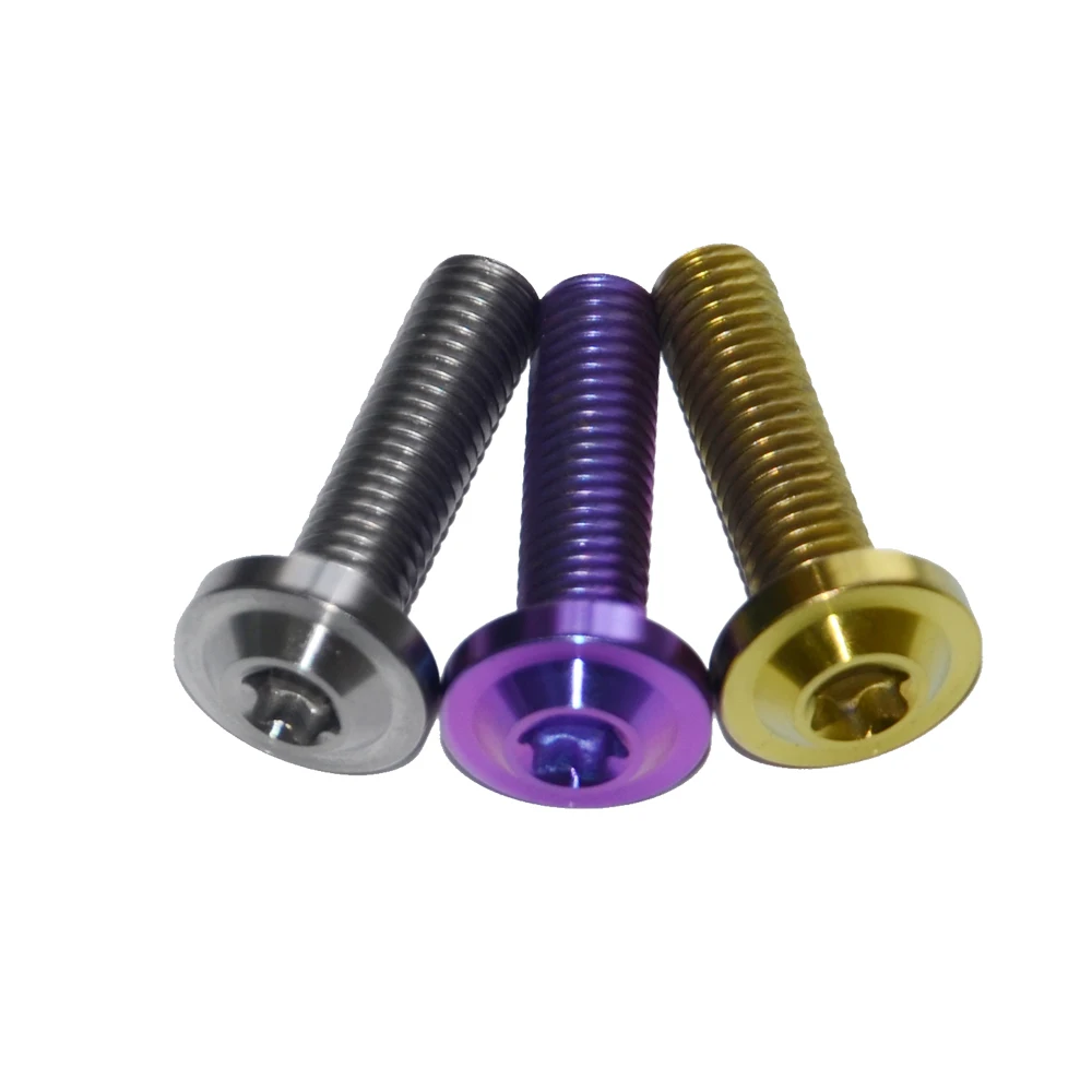 4 PCS M8x30 Motorcycle Ti Bolt Titanium Bolts Hexagon Socket Truss