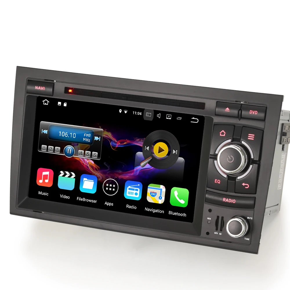 7" Android 7.1 DVD GPS Head Unit DAB+ Car cd player for AUDI A4 S4 RS4