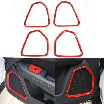 

For Jeep Compass 2017+ ABS Car Interior Door Speaker Audio Sound Cover Trim x4