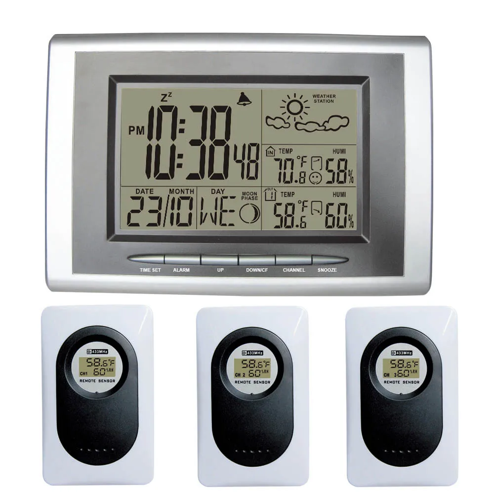 digital clock with weather digital clock with weather