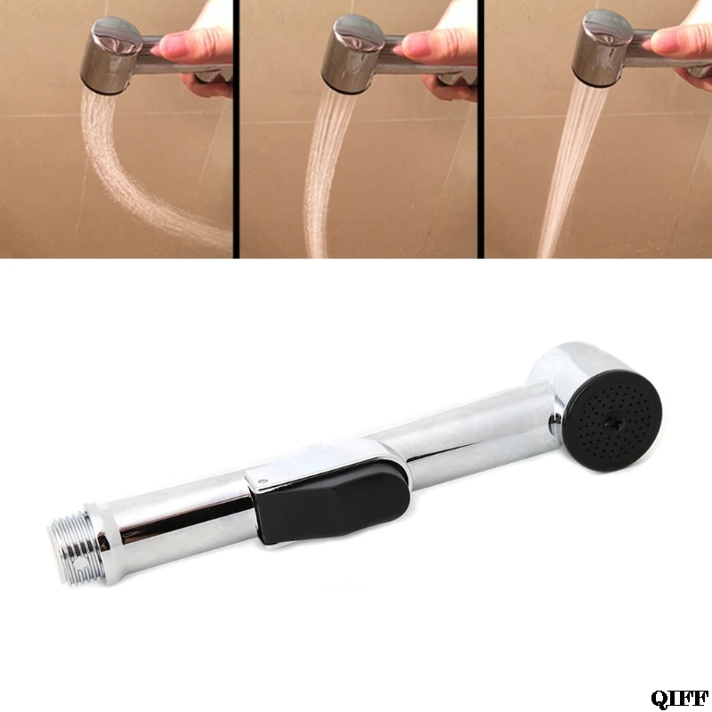 

Toilet Handheld Bidet Sprayer Shattaf Cloth Diaper Sprayer ABS Polished Chrome Shower Head Mar28