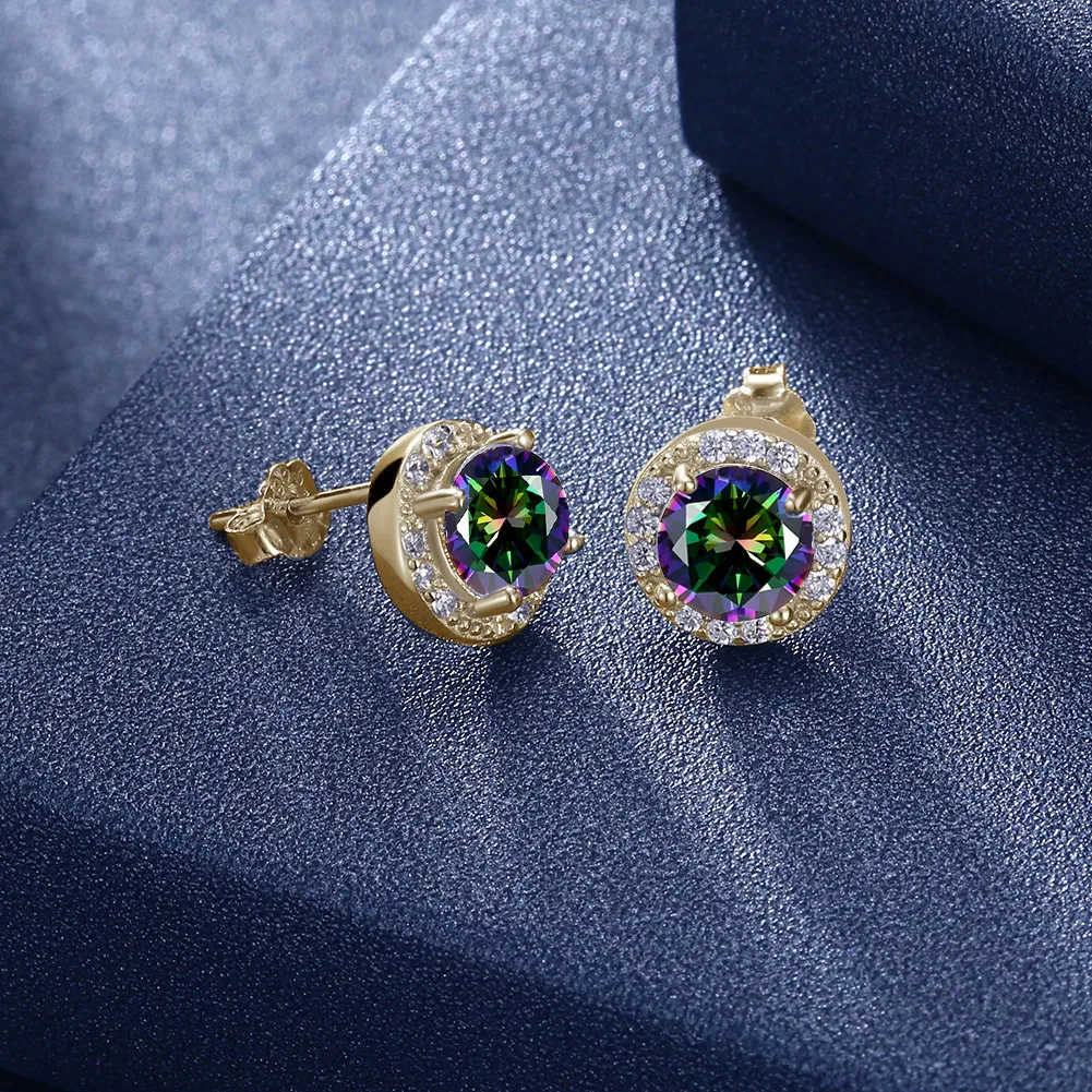 

Fashion Sterling Silver 925 Simple earrings wholesale, Sterling Silver Zircon ear nail female