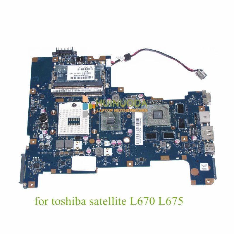 

NOKOTION NALAA LA-6042P K000103820 Main board For toshiba satellite L670 L675 laptop motherboard HM55 ATI HD 5650 DDR3