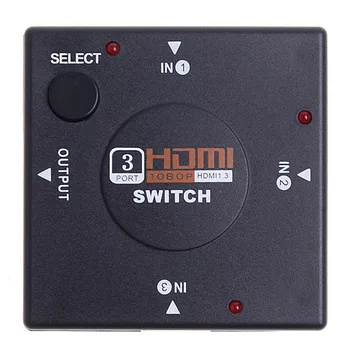 

Hot 3 Ports 1080P HDMI Switch Switcher Splitter For HDTV PS3 DVD PC/ for HD-DVD/ SKY-STB/ Xbox 360