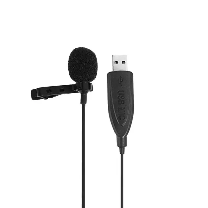 USB Lavalier микрофон клип на воротник конденсаторный отворот для встречи ПК HandsFree