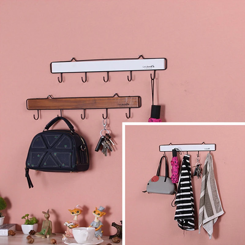 

Creative Wrought Iron Wall Decoration Hook Home Living Room Bedroom Porch Dressing Room Key Sundries Coat Hook Storage Wall Hang