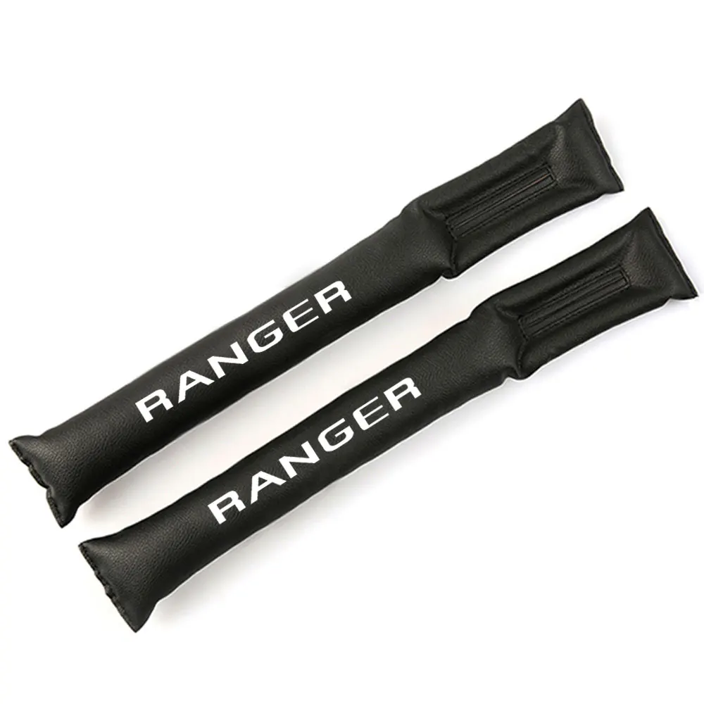 

For Ford Ranger Car Seat Gap Plug PU Leather Filler Seat Spacer Storage Slot Plug Car accessories 2Pcs