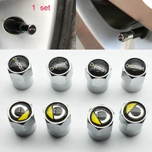 1 conjunto tampa da roda de carro da válvula da haste da válvula do pneu da roda auto cap metal 6 cantos Para Smart fortwo forfour 2013 2014 2015 2016 Top venda