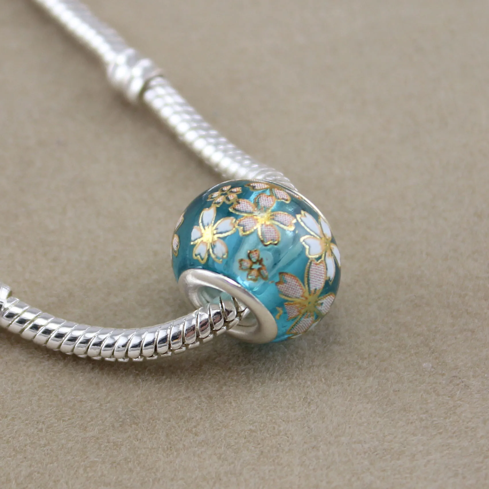 Оригинальный розничная Мода 6 Цвет Стекло Бусины Талисманы Fit Pandora Браслеты