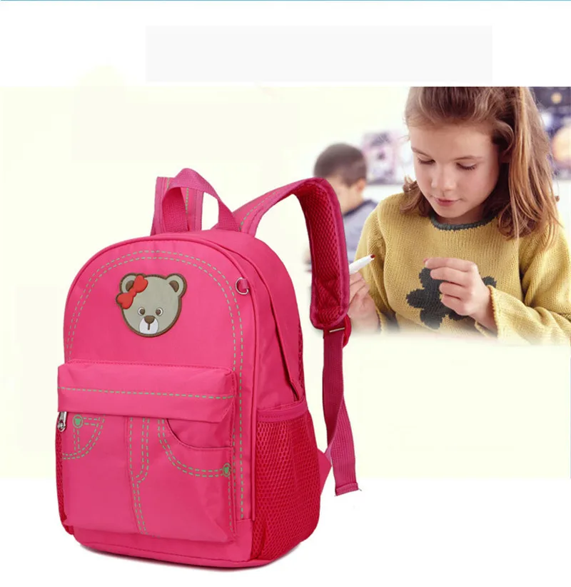 Новые детские школьные сумки с мультяшным медведем для девочек, рюкзаки для дошкольников, рюкзаки для мальчиков, рюкзаки для детского сада, сумка Mochila Escolar