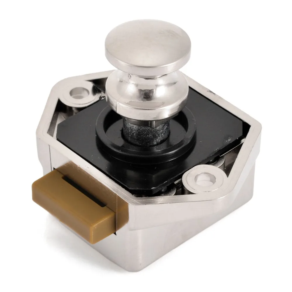 

Mayitr Mini Push Button Drawer Lock Cupboard Door Catch Lock Caravan Motorhome Lock Hardware Tools New