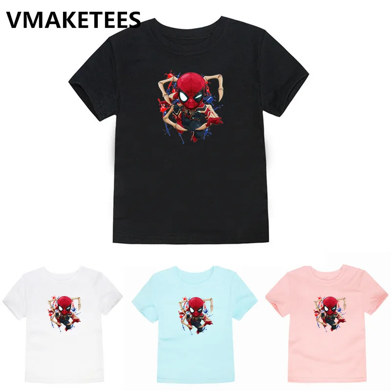 

Avengers Endgame Iron Man/Captain America/Thor Cartoon Print T shirt Kids Marvel Casual Clothes Baby T-shirt,HKP5288D