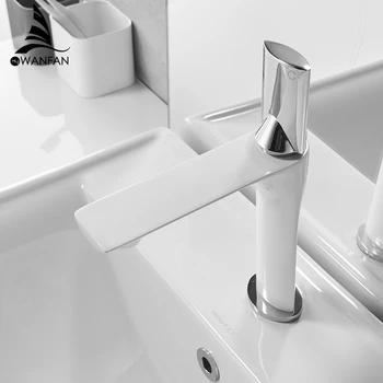 

Basin Faucet Morden Black Faucet Tap Bathroom Sink Faucet Single Handle Hole Deck Mounted Wash Hot Cold Mixer Tap Crane 855005WL