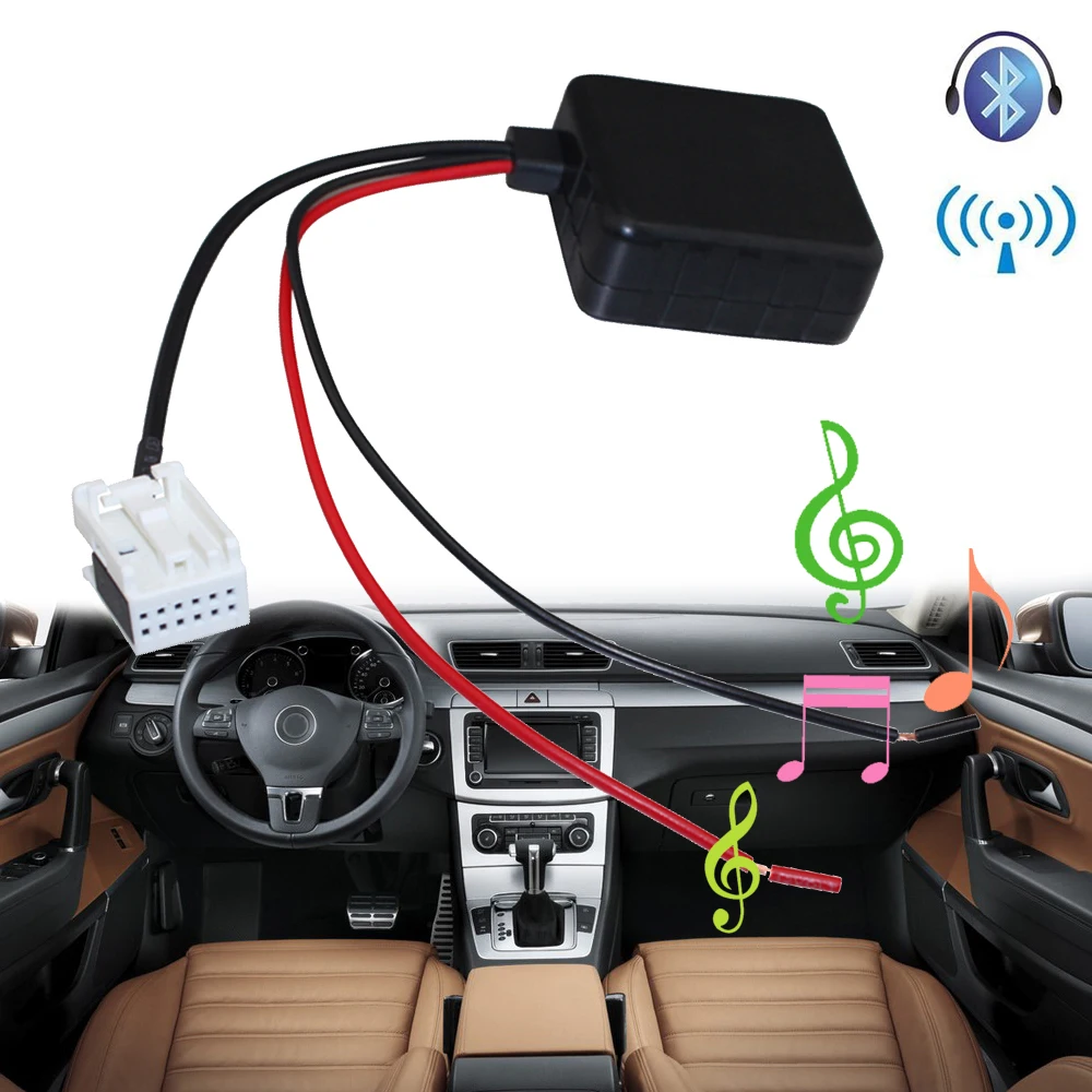 Car Adapter Bluetooth Module Radio AUX Cable Line Wire For