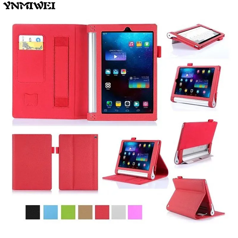 Кожаный чехол YNMIWEI для планшета Yoga Tab2 830F 830L 8 0 дюйма кошелек с ремешком на руку Lenovo