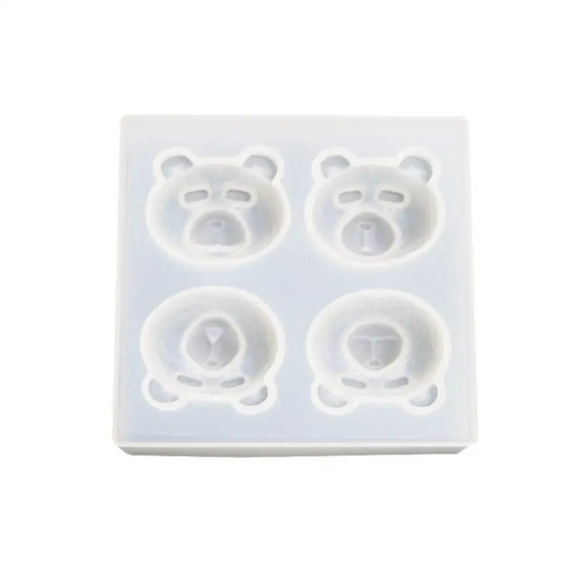

4 even expression bear mold cat dog doll crystal epoxy mold aroma gypsum silicone mold